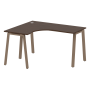 Стол криволинейный левый Metal System Style БА.СА-3 Л 1400x1200x750