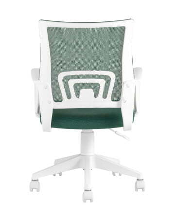 Кресло офисное TopChairs ST-BASIC-W зеленый крестовина пластик белый (Компьютерное кресло ST-BASIC-W зеленый)
