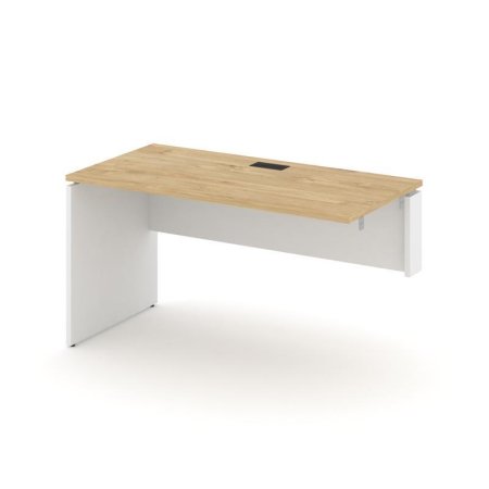 Стол-приставка к опорным элементам SN-D.OPRS-024(R) (1580х800х750) (Тиквуд Светлый/Белый)