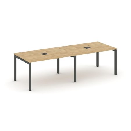 Стол переговорный SN-5P.SPRG-013 (2760х980х750) (Тиквуд Светлый/Металл Антрацит)