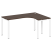 Стол криволинейный правый Metal System Style БП.СА-4 Пр 1600x1200x750