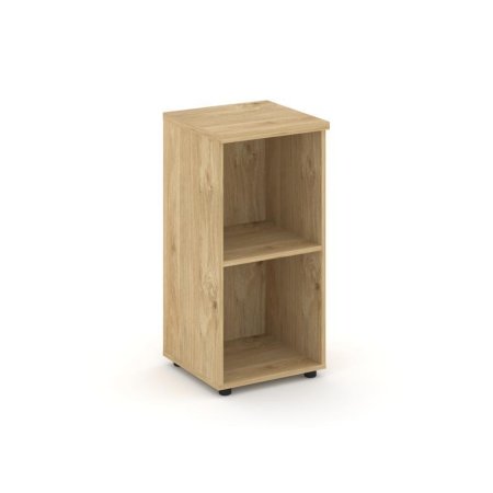 Стеллаж низкий узкий SN.STU.E-300 (400х400х833) (Тиквуд Светлый)