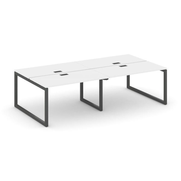 Рабочая станция 2-х сторонняя SN-5O.DRS-034 (3160х1232х750) (Белый/Металл Антрацит)