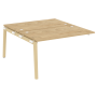 Наборный элемент рабочей станции на деревянных опорах Onix Wood OW.2.NRS-3.8 1380x1635x750
