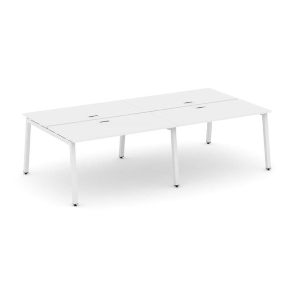 Рабочая станция 2-х сторонняя SN-5A.DRS-044 (3160х1432х750) (Белый/Металл Белый)