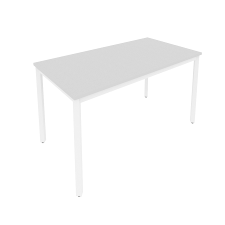 Стол письменный на металлокаркасе Slim С.СП-5 1380x720x750 (Серый/Белый металл)