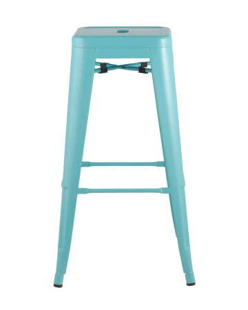 Стул барный TOLIX голубой матовый (Стул барный Tolix голубой матовый)