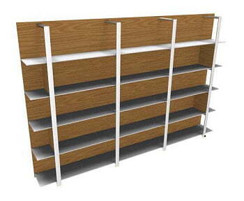 Буазери, рама хром, в комплекте 4 вертикальные перегородки X7 BOS32 L 3270x360x2190