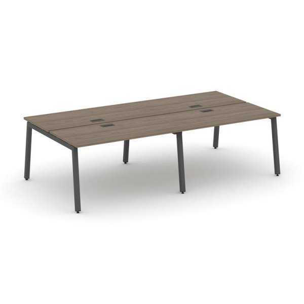 Рабочая станция 2-х сторонняя SN-5A.DRS-034 (3160х1232х750) (Вяз Благородный/Металл Антрацит)