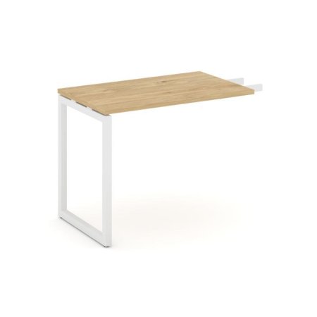 Брифинг-приставка SN-4O.BR-005 (1380х600х750) (Тиквуд Светлый/Металл Белый)