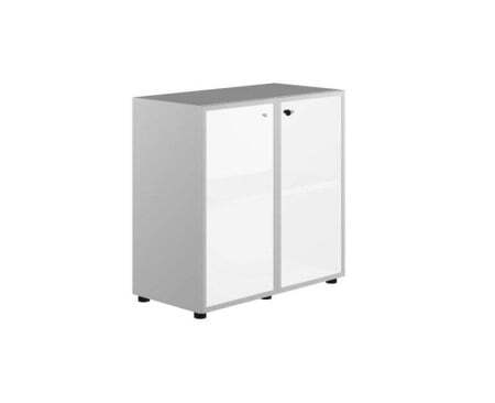 Шкаф низкий со стеклом мокка X7 IDEV86B K 860x450x860 (Стекло)