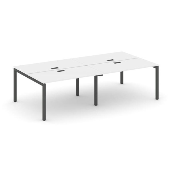 Рабочая станция 2-х сторонняя SN-5P.DRS-034 (3160х1232х750) (Белый/Металл Антрацит)