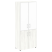 Шкаф для документов со стеклом белым LT.ST-1.2 R white