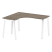Стол криволинейный левый Metal System Style БА.СА-3 Л 1400x1200x750