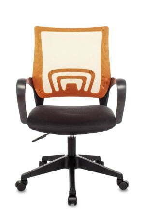 Кресло офисное TopChairs ST-Basic сетка/ткань оранжевый (Компьютерное кресло ST-Basic оранжевый)