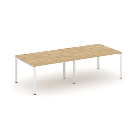 Стол переговорный SN-6P.SPRG-044.3 (3160х1180х750) (Тиквуд Светлый/Металл Белый)