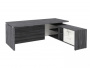 Стол руководителя с опорной тумбой Festus FI-121R.GG 1800x2100x750