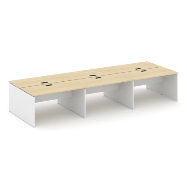 Рабочая станция 2-х сторонняя SN-D.DRS-074 (4740х1432х750) (Акация Лорка/Белый)