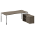 Стол для руководителя с тумбой правый БГ.СРТ-6.9 (R) 2100x1720x750