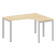 Стол криволинейный правый Metal System Style БП.СА-3 Пр 1400x1200x750