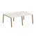 Рабочая станция на 4 рабочих места на А-образном м/к Metal System Style БА.СМ-4.1 2000x1475x750