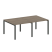 Переговорный стол 2 столешницы Metal System Style БП.ПРГ-2.1 2000x1235x750