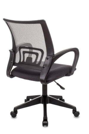Кресло офисное TopChairs ST-Basic сетка/ткань серый (Компьютерное кресло ST-Basic темно-серый)