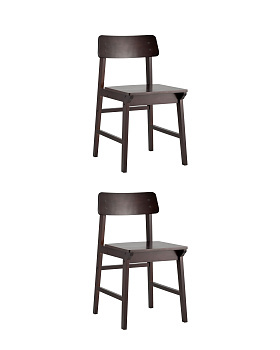 Стул ODEN WOOD эспрессо 2 шт,