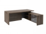 Стол руководителя с опорной тумбой Festus FI-119R.GG 1800x1900x750