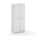 Шкаф широкий высокий Cross CR.ST-103 white (896x460x2000)