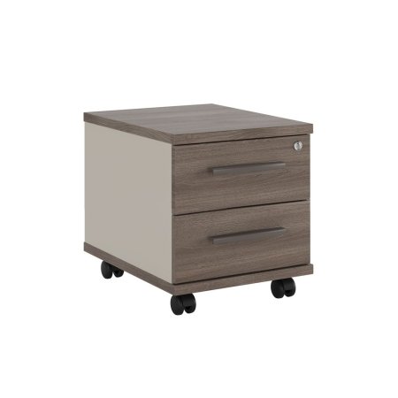 Тумба подкатная с 2 ящиками New Line NLN36330231 406x525x452 (Дуб шамони темный)