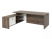 Стол руководителя с опорной тумбой Festus FI-121L.GG 1800x2100x750