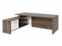 Стол руководителя с опорной тумбой Festus FI-121L.GG 1800x2100x750