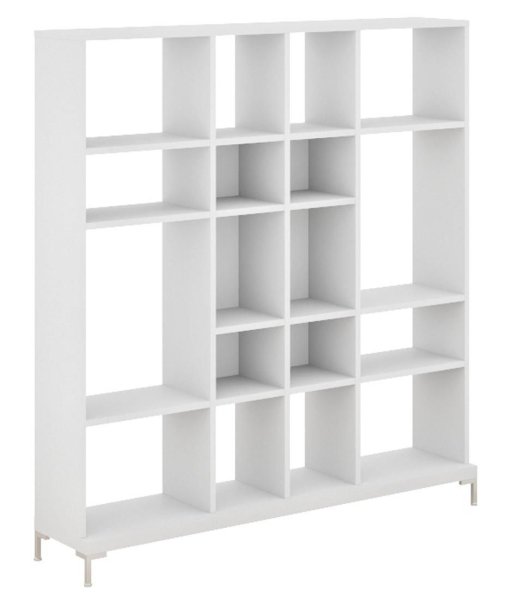 Стеллаж Faro белый и венге Fermo 72H005 1880x400x2020 (Белый)