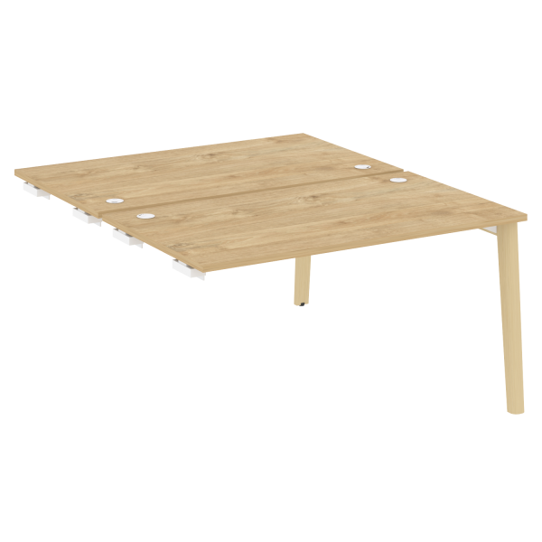 Стол-приставка двойной на деревянных опорах Onix Wood OW.D.SPR-3.8 1380x1635x750