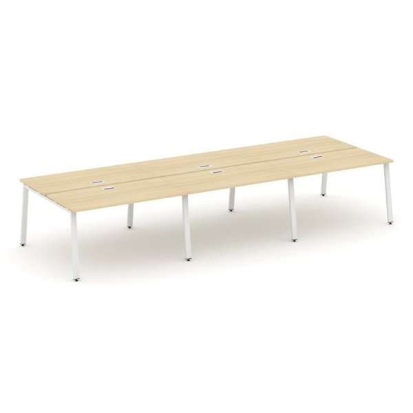 Рабочая станция 2-х сторонняя SN-6A.DRS-063 (4140х1232х750) (Акация Лорка/Металл Белый)