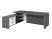 Стол руководителя с опорной тумбой Festus FB-121L.GG 1800x2100x750