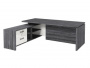 Стол руководителя с опорной тумбой Festus FB-121L.GG 1800x2100x750