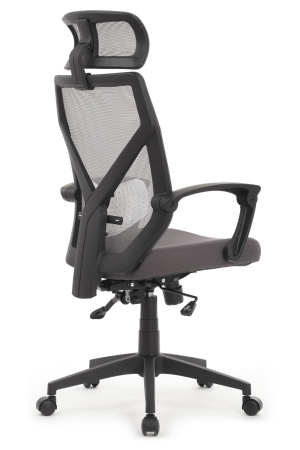Офисное кресло Oliver RCH W-203AC Черный пластик | Серый (Серый | Черный)
