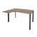 Стол эргономичный левый на П-образном м/к Onix O.MP-SA-3L 1380x1180x750