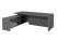Стол руководителя с опорной тумбой Festus FI-121L.GG 1800x2100x750