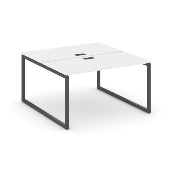 Рабочая станция 2-х сторонняя SN-4O.DRS-011 (980х1432х750) (Белый/Металл Антрацит)