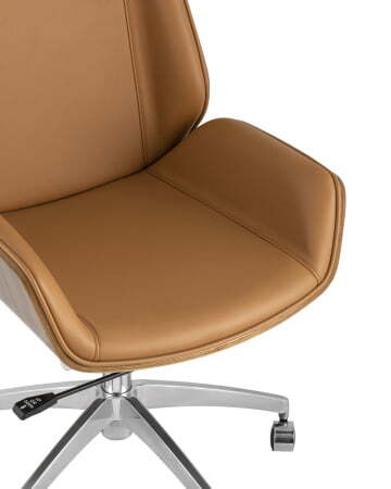 Кресло офисное TopChairs Crown NEW (Crown коричневый)