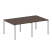 Переговорный стол 2 столешницы Metal System Style БП.ПРГ-2.1 2000x1235x750