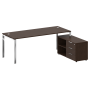 Стол для руководителя с тумбой правый БГ.СРТ-6.8 (R) 2100x1620x750