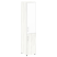 Шкаф для документов узкий со стеклом белым LT.SU-1.2 R (R) white