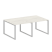 Переговорный стол 2 столешницы Metal System Style БО.ПРГ-2.1 2000x1235x750