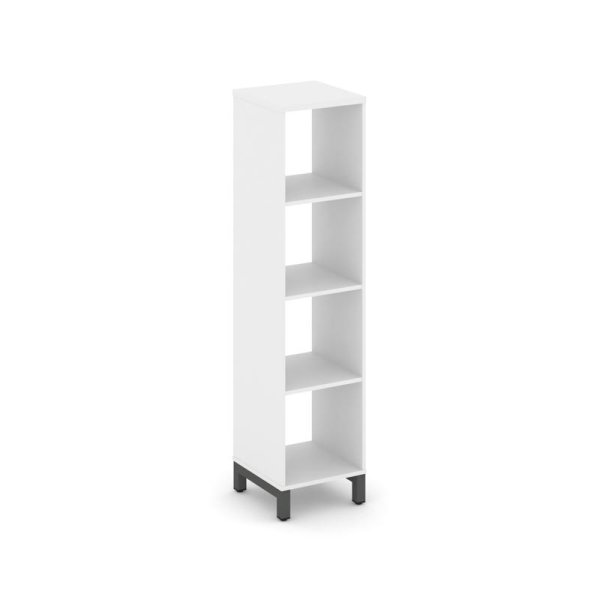 Каркас стеллажа 4 яруса SN.KS-410 (387х400х1615) (Белый/Металл Антрацит)