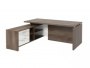 Стол руководителя с опорной тумбой Festus FI-119L.GG 1800x1900x750