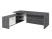 Стол руководителя с опорной тумбой Festus FI-121L.GG 1800x2100x750